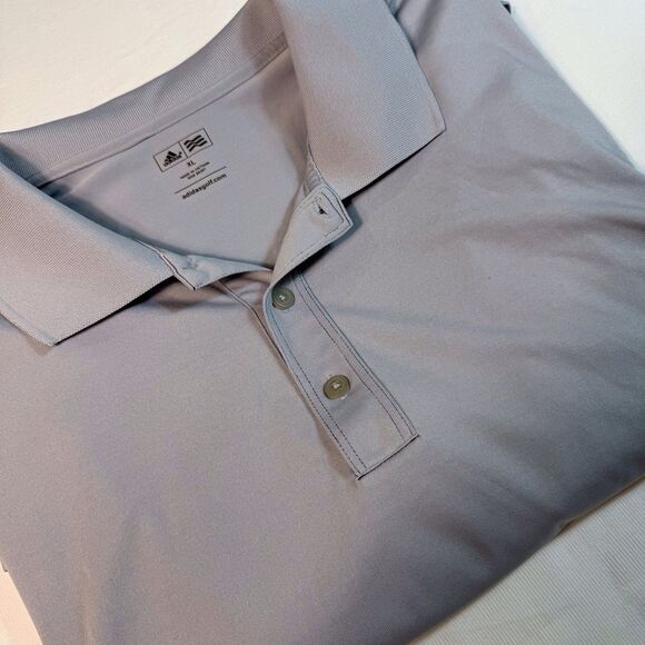 Adidas Shirt Men's X Large Gray  Performance Polo Golf‎ Active Golfer - Picture 2 of 11